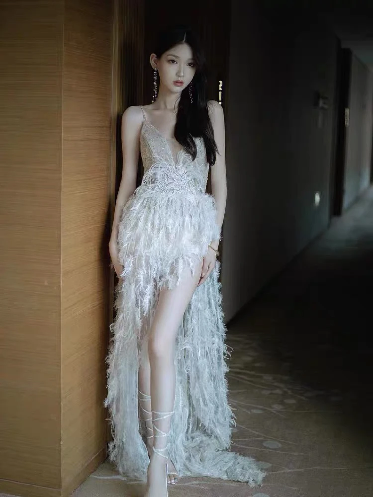 晚礼服小众高级感气质女神范高端轻奢重工气质名媛仙女超仙长裙女