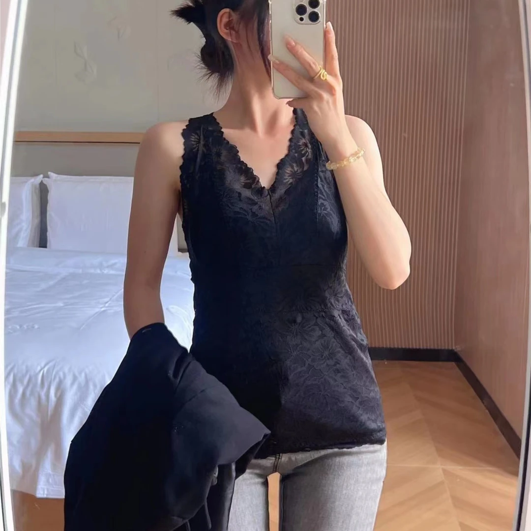 【锦衣服饰】8036（8037）百搭加绒蕾丝美背