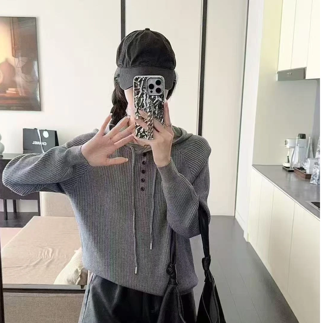 【锦衣服饰】A 50百搭显瘦慵懒风帽衫