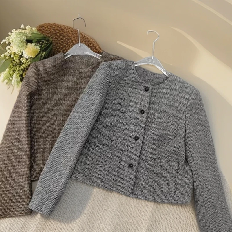 【锦衣服饰】S 910小口袋时尚百搭小香风外套