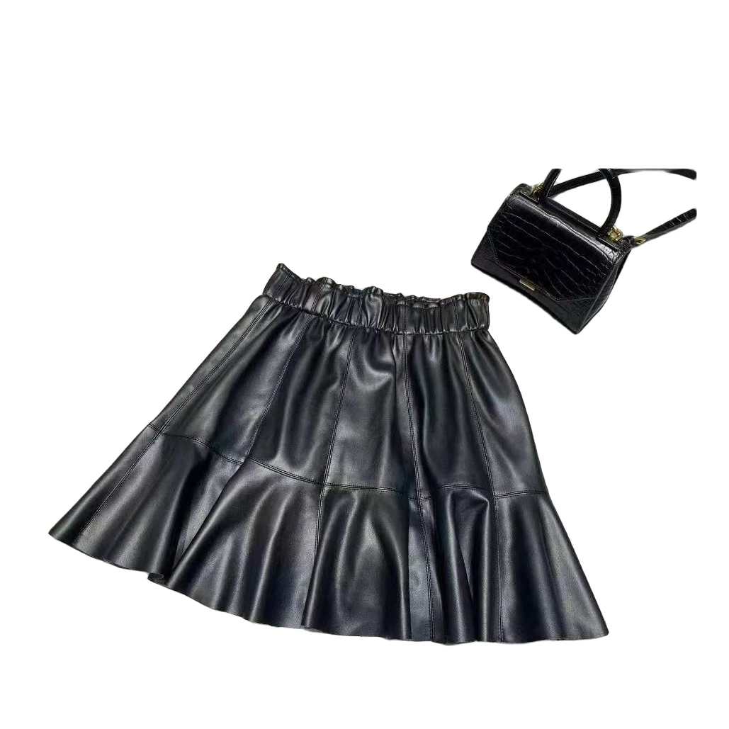 【锦衣服饰】欣3229欧货小皮裙