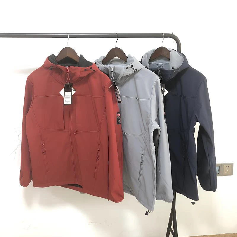 68079出口加拿大Traceable枫叶联名时尚休闲秋冬款男士连帽冲锋衣