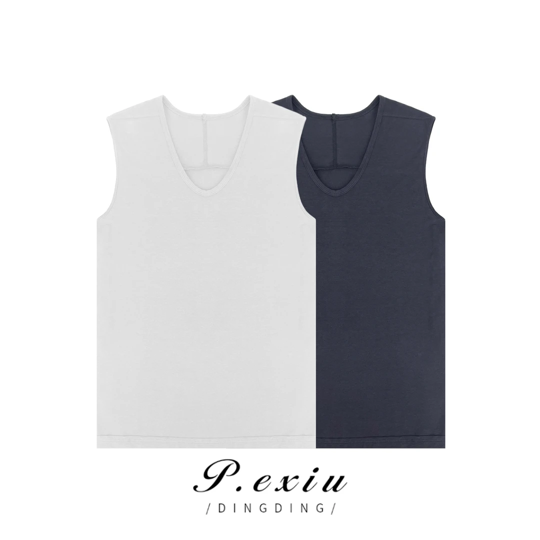 PanYiXiu/潘依绣纯色简约百搭打底时尚休闲无袖运动背心 W-61306