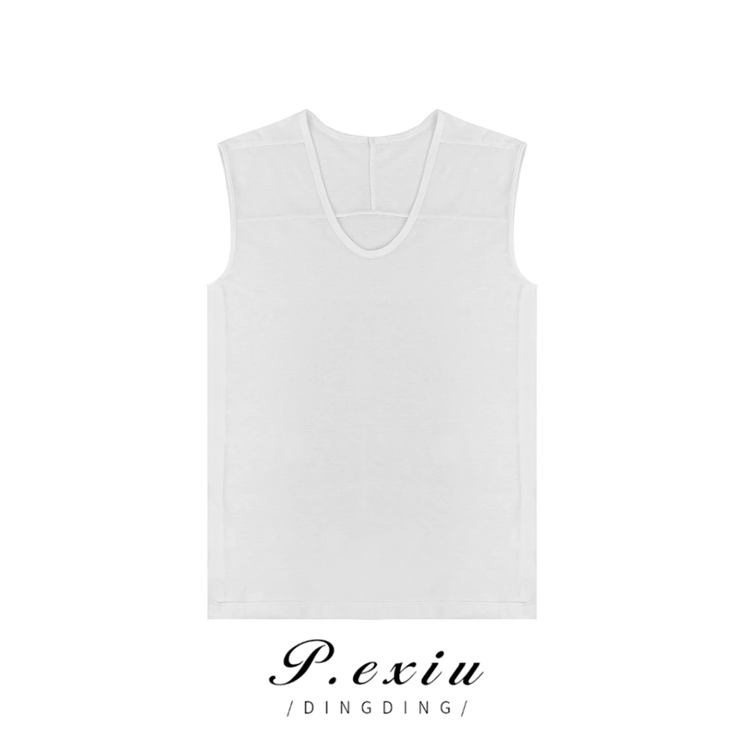 PanYiXiu/潘依绣纯色简约百搭打底时尚休闲无袖运动背心 W-61306