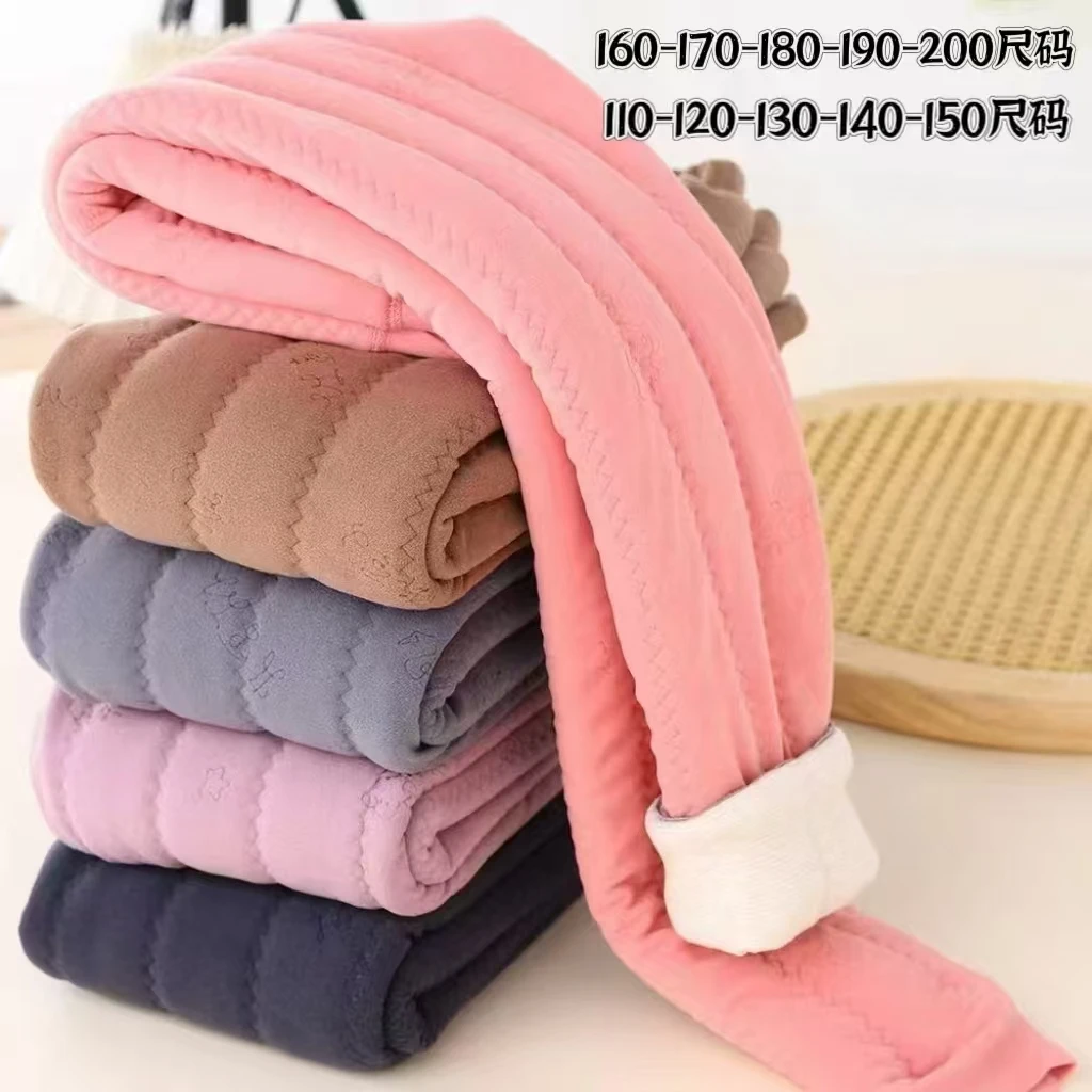 中大童加厚保暖棉裤冬季温变自发热校服神器