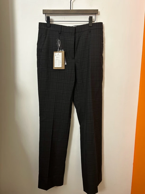 99新 BURBERRY/博柏利 Burberry黑色暗纹长裤99新