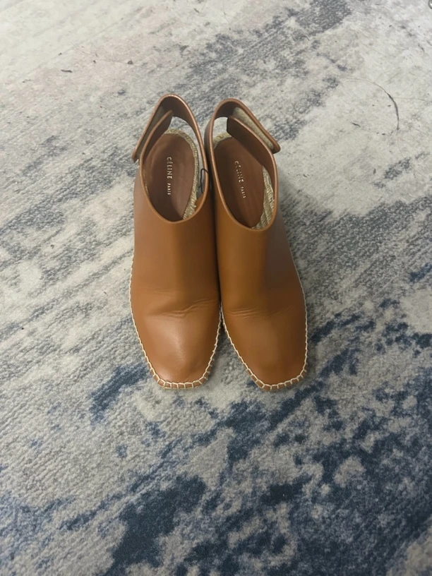 Celine棕色高跟鞋36码 95新