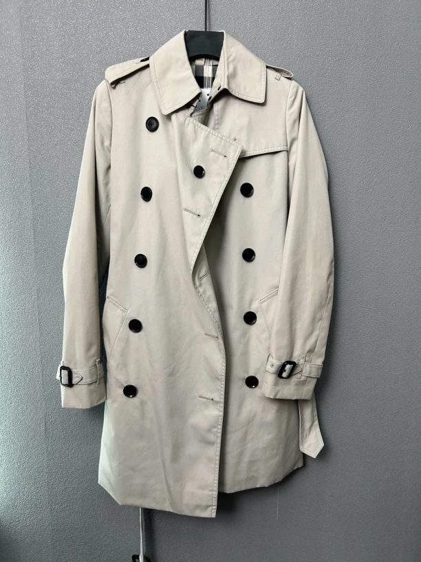 Burberry石色经典款中长款风衣外套99新