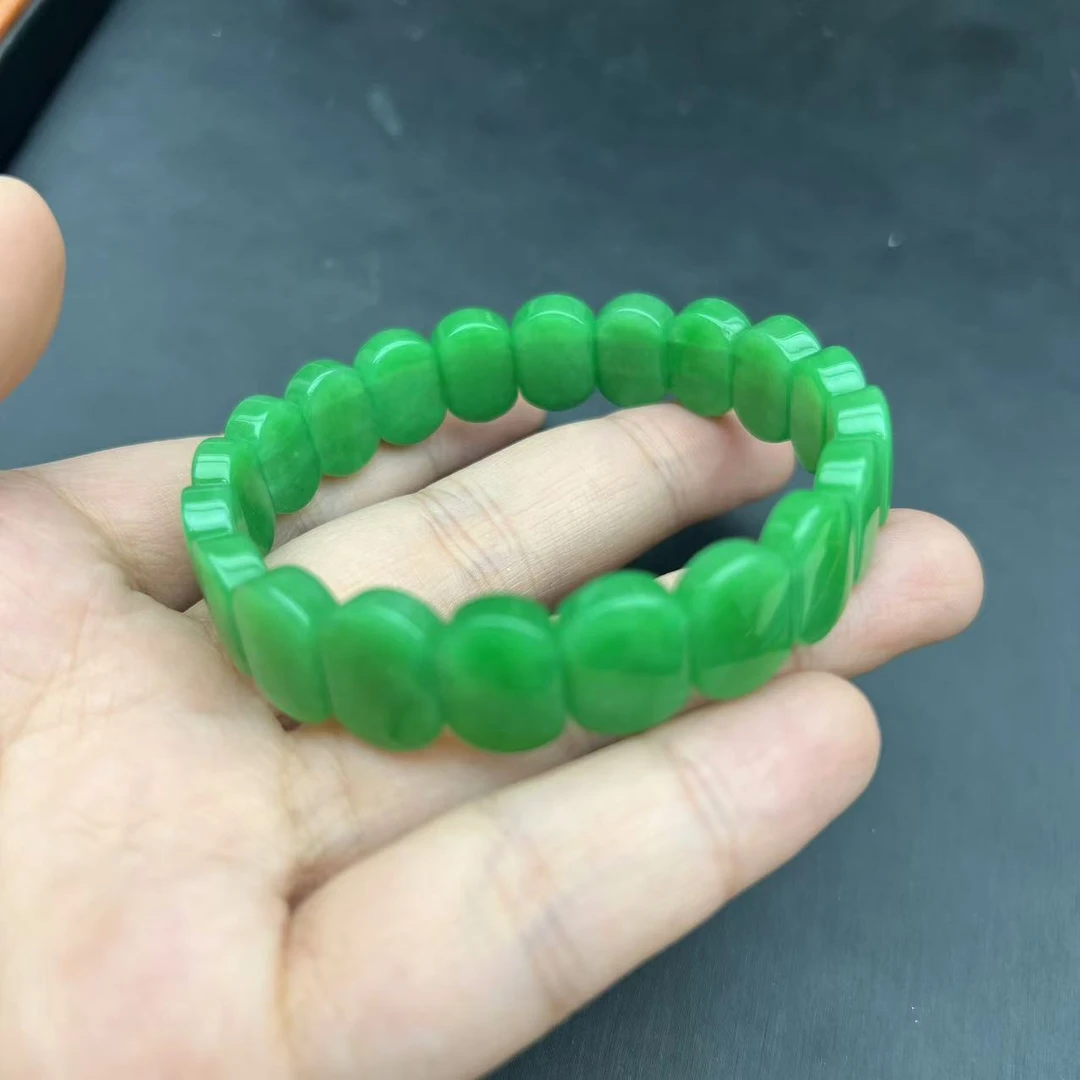 缅甸A货翡翠手牌A80