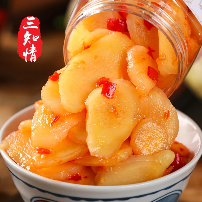 SANZHIQING/三知情酸辣姜片280g 爽滑细嫩仔姜剁椒开胃下饭湖南味