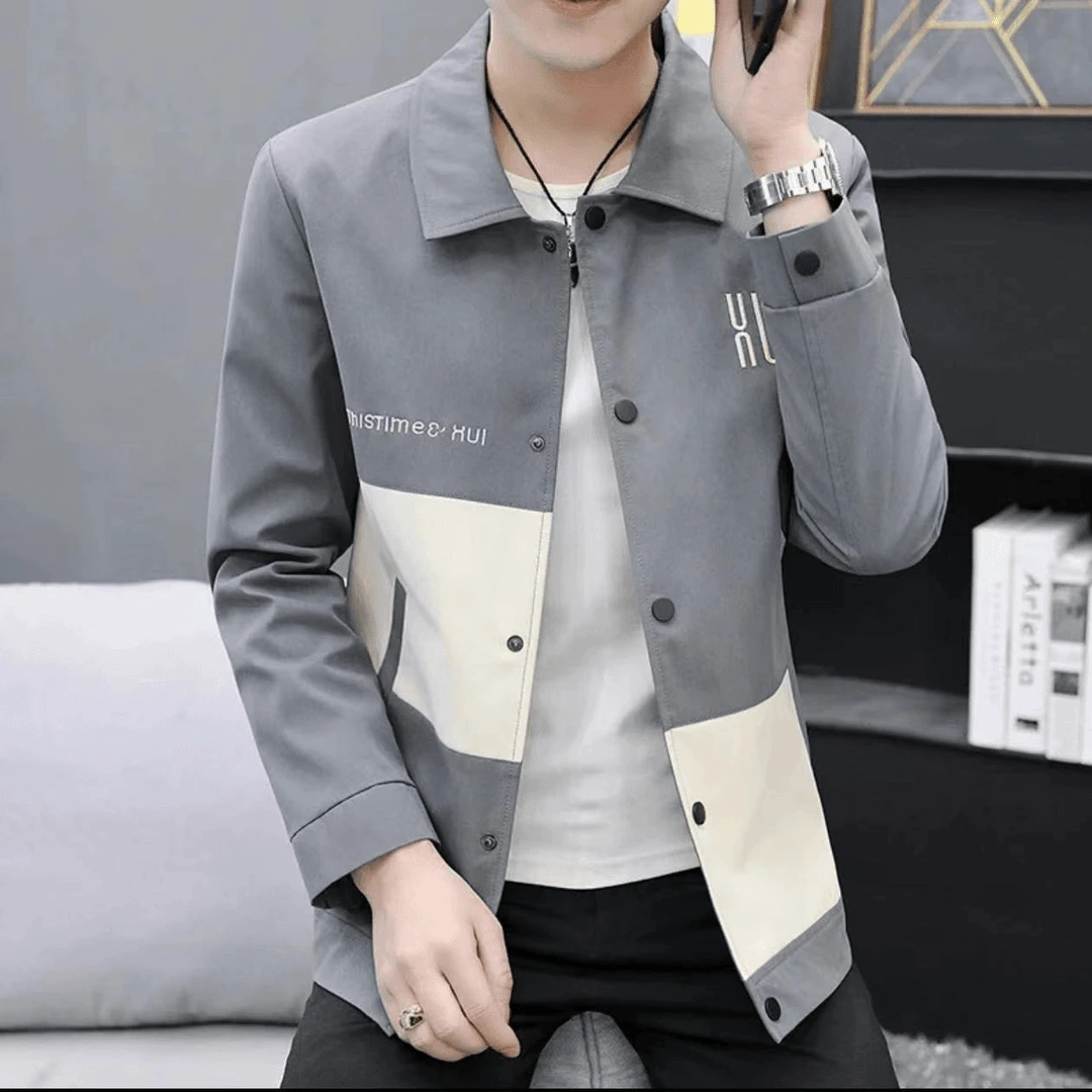 新款夹克男商务休闲外套春秋款外套D003