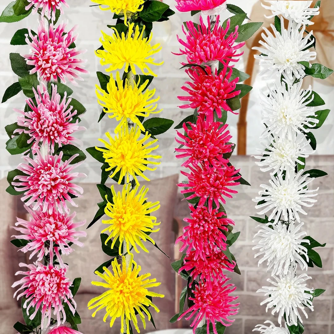睿卿花艺仿真花假花菊花藤条菊花串花藤厂家直销批发零售