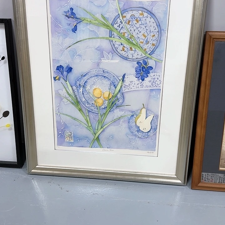 绘画铃***狮版画。