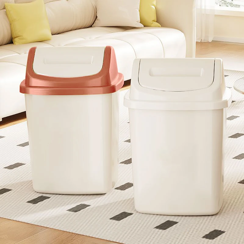 垃圾桶家用创意复古大号客厅卧室厨房宿舍洗手间翻盖式防臭废纸篓