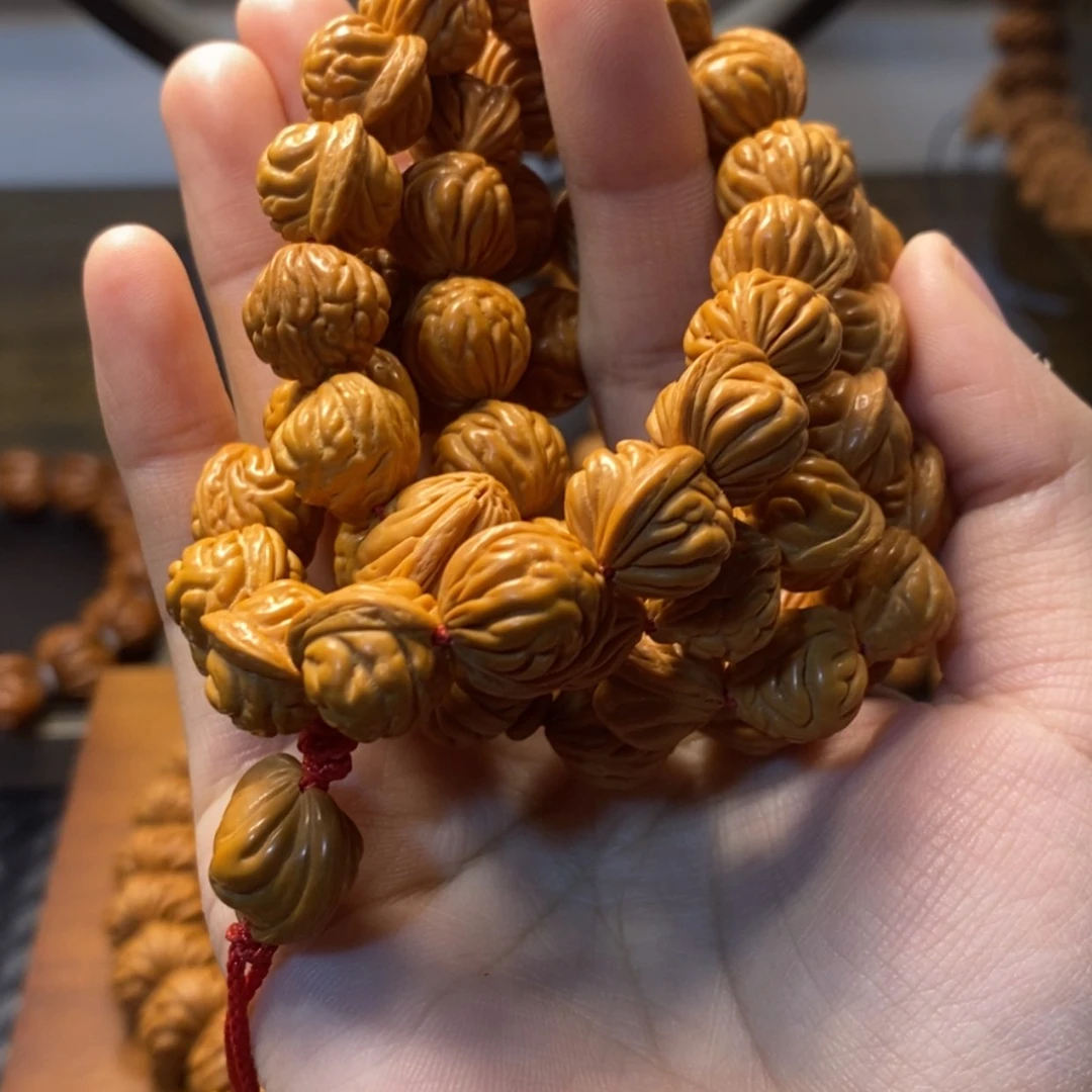 【闪购商品】桃核吊坠荆**茂1.3金豆脖挂