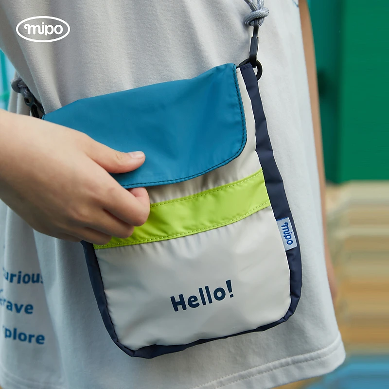 mipo儿童斜挎包男女童背包户外运动休闲时尚便携轻便简约潮流新款