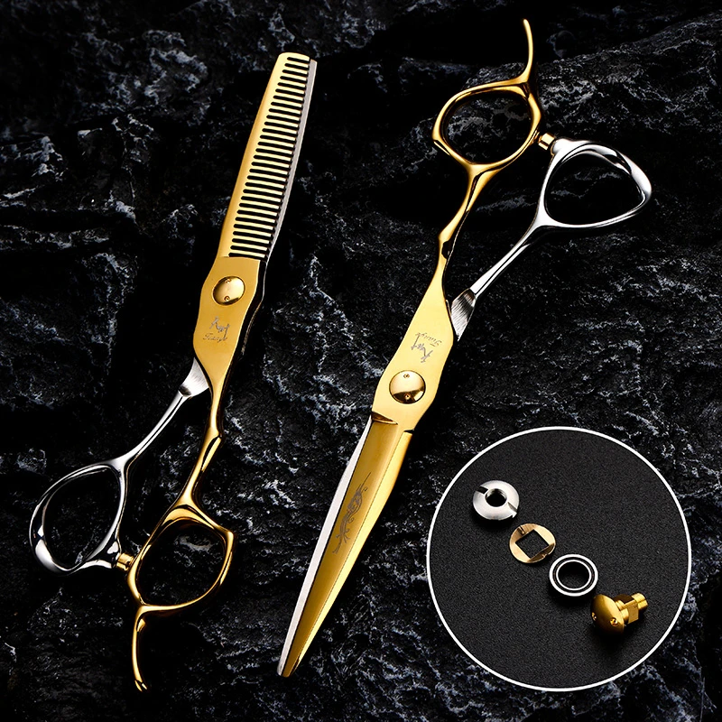 DB-PY-01型号精密内轴承白金配平剪无痕牙剪高档美发剪刀剪碎发