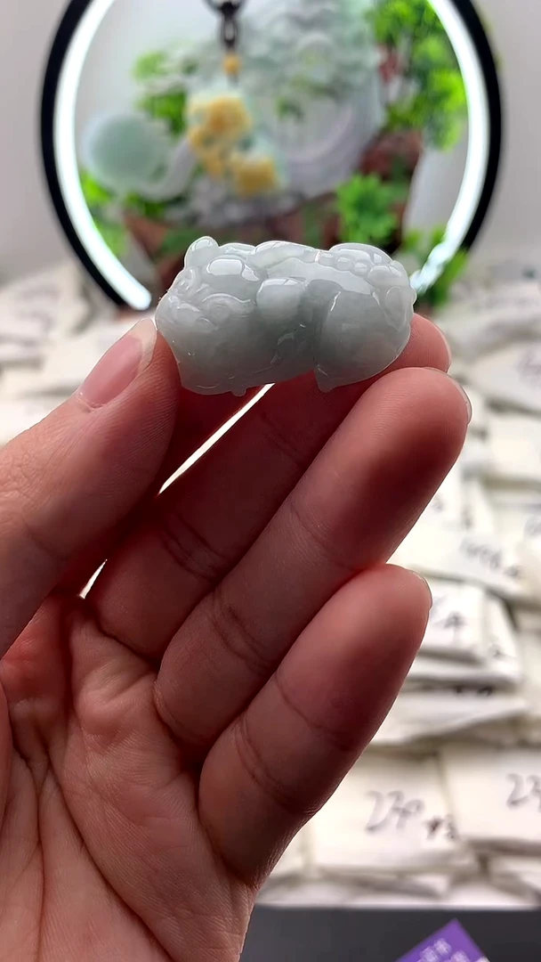 【闪购商品】翡翠颈饰未镶嵌貔貅【品质一般能接受再拍】