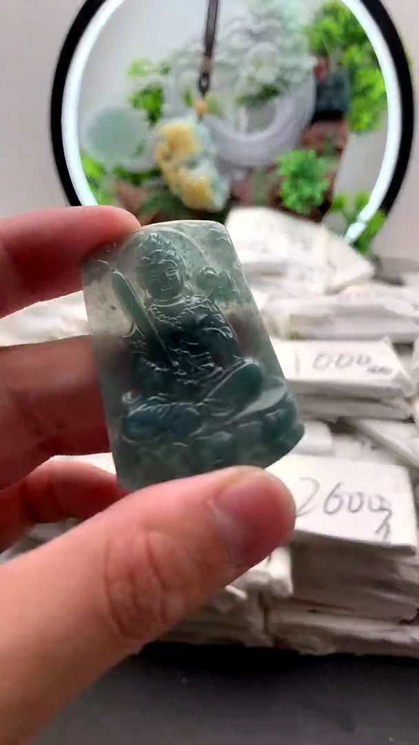 【闪购商品】翡翠颈饰未镶嵌虚空藏【品质一般能接受再拍】