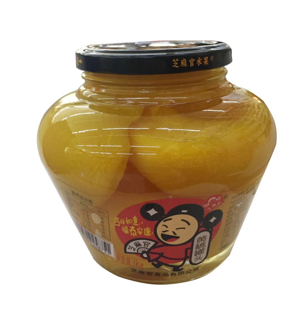 芝麻官 黄桃水果罐头 1000g/瓶
