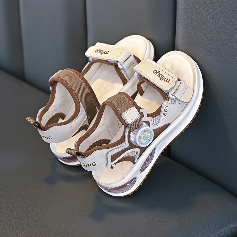 男童宝宝凉鞋2025夏季爆款时尚软底韩版男孩中大童潮款儿童沙滩鞋