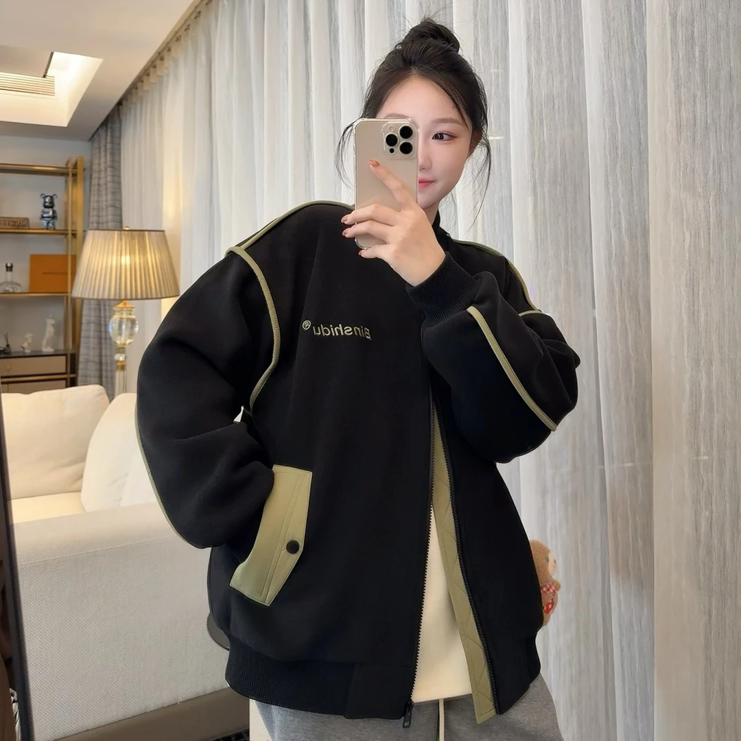 【只出不进！】高品质潮牌夹棉加厚刺绣棒球服夹克男女同款3678