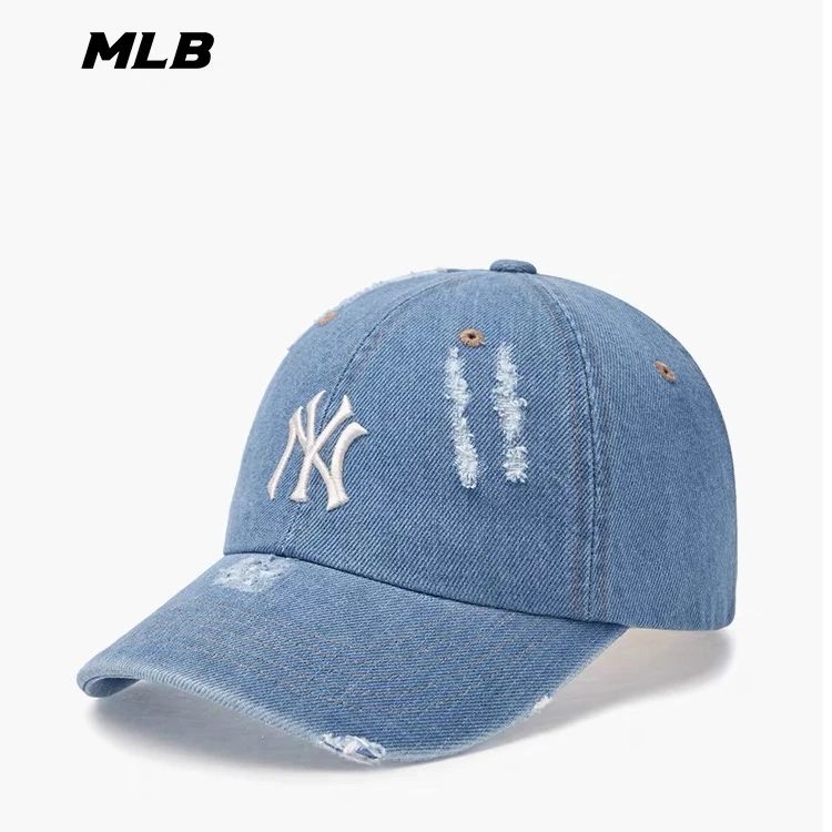 MLB男女情侣时尚百搭可调节磨破时尚牛仔棒球帽25年新款CPVD3