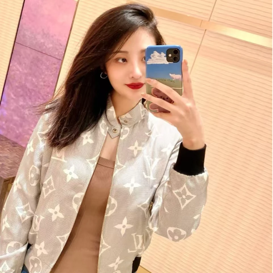 99新 LouisVuitton/路易威登 双面老花运动夹克/34码/编号JA01