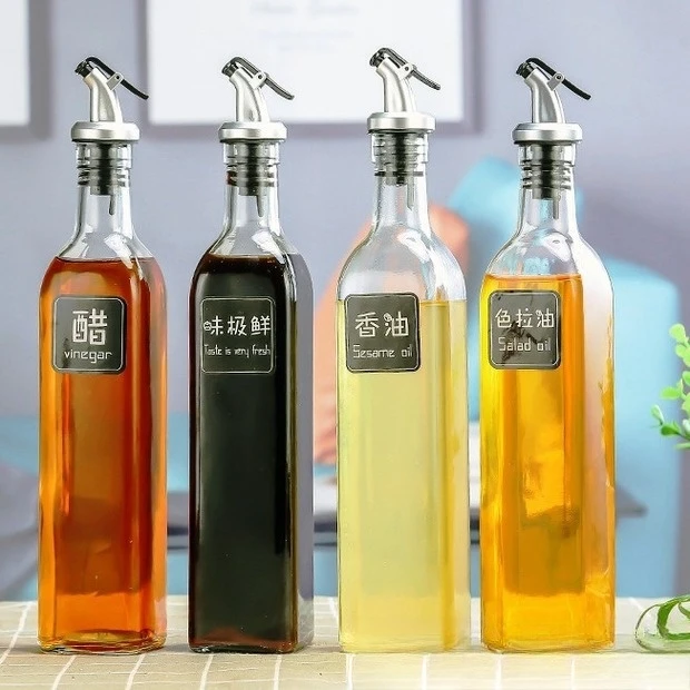 【新疆包邮】厨房油壶玻璃油罐家用大号厨房醋壶装油瓶香油瓶酱油瓶
