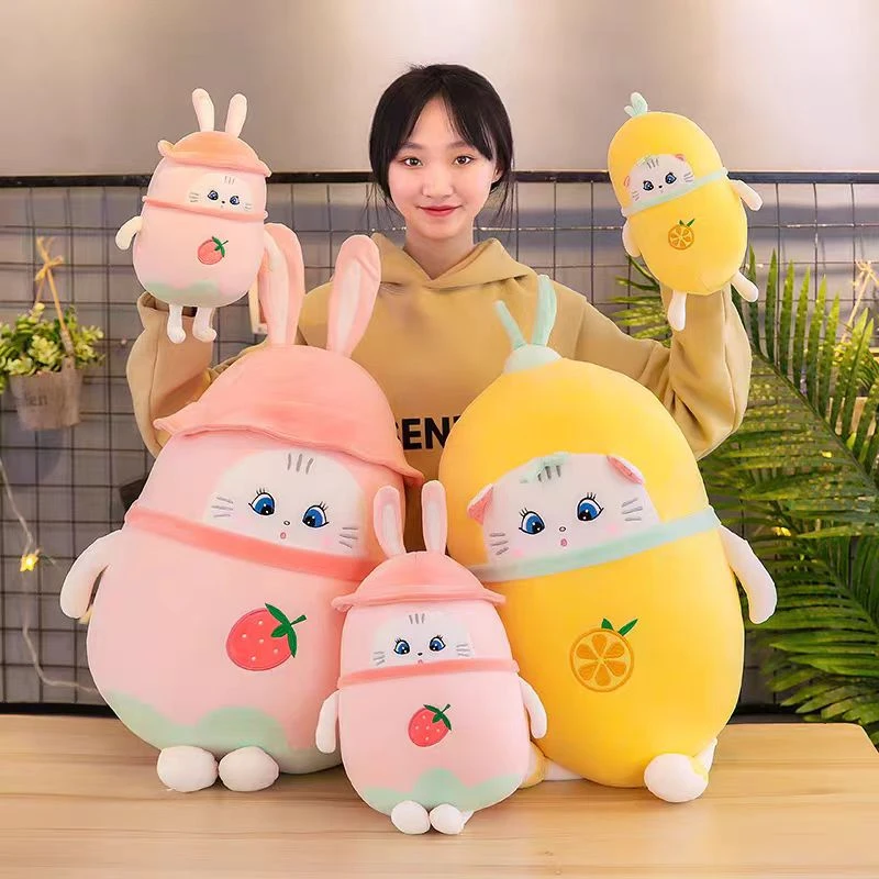 水果抱枕可爱公仔安抚玩偶毛绒玩具