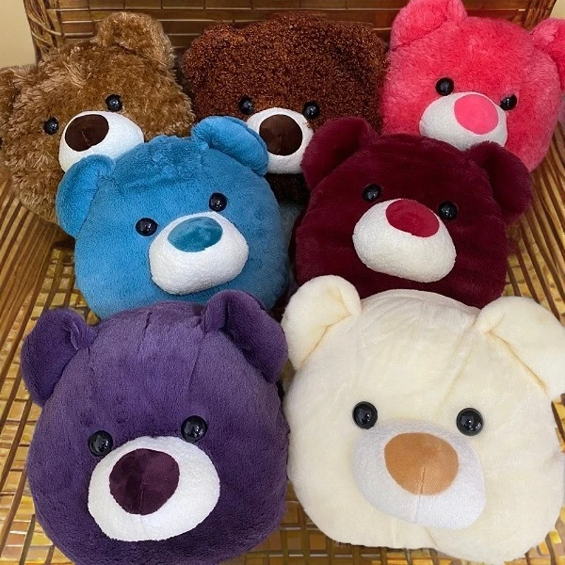 可爱软萌熊头系列手暖抱枕柔软舒适时尚暖手抱枕毛绒玩具