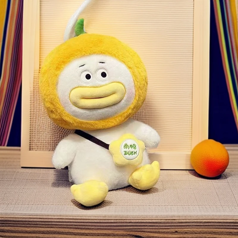 网红加油鸭公仔毛绒玩具南瓜苦瓜抱枕玩偶陪睡抱枕送女生生日礼物