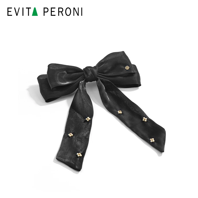 Evita Peroni/依慧达蝴蝶结发饰精致欧根纱飘带发夹马尾夹ZB