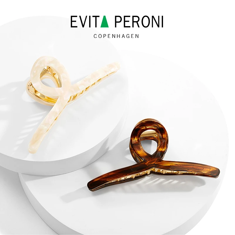 Evita Peroni/依慧达醋酸金属鲨鱼夹DB