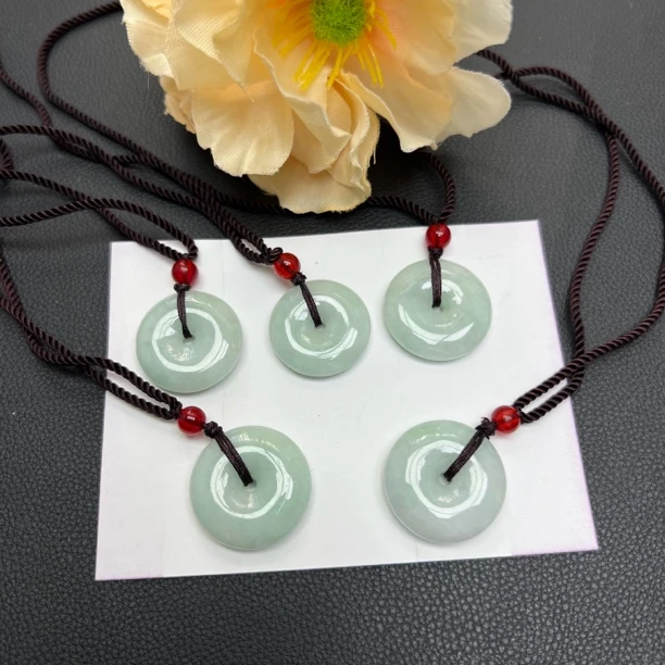 天然缅甸翡翠A货平安扣吊坠（多样性发一件）