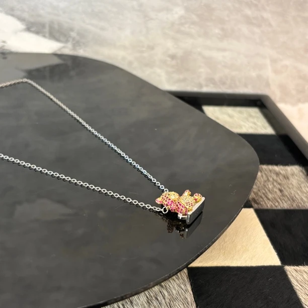 铜合金项链 简约小熊项链XL2229