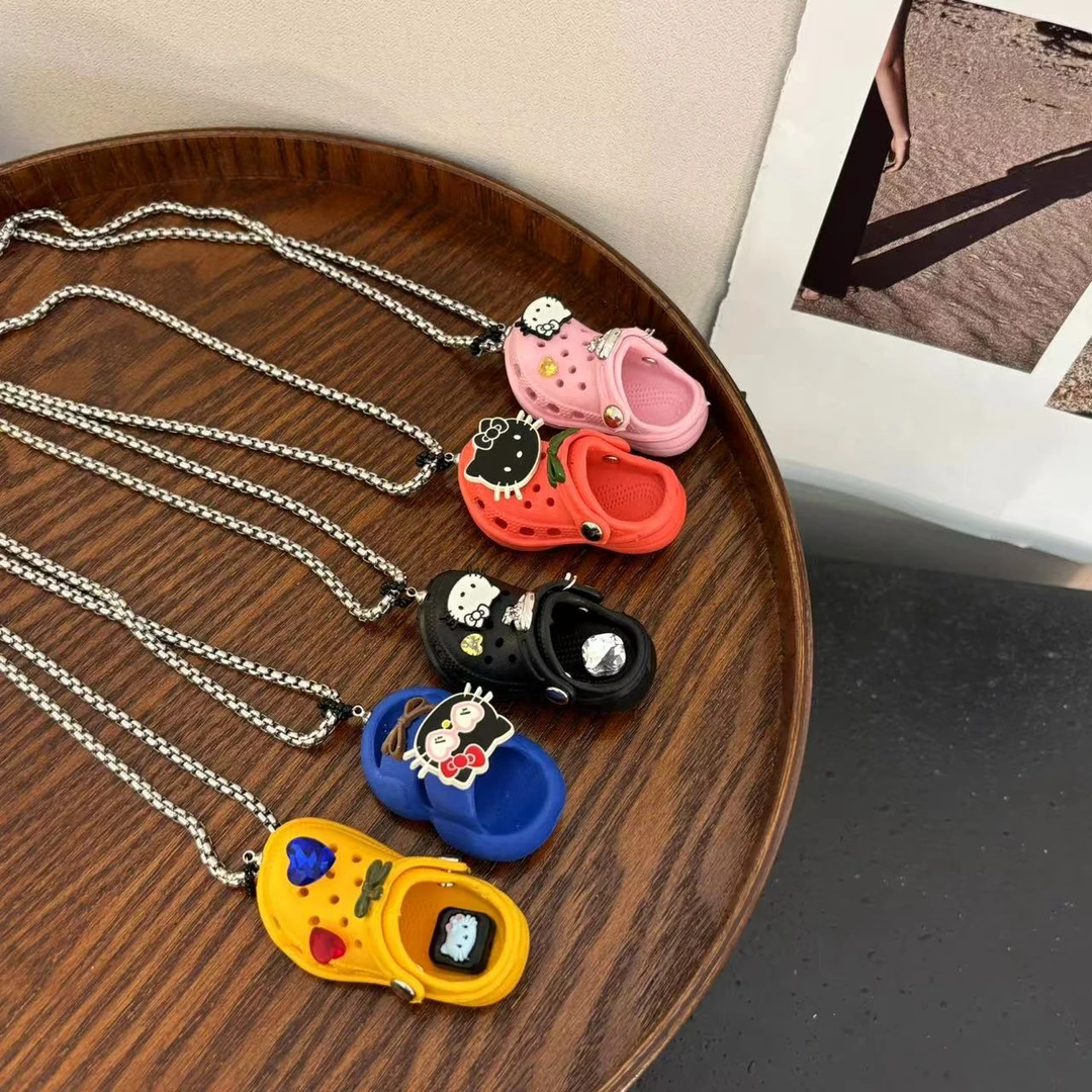 铜合金项链 鞋子带星球黑色kt项链XL1803