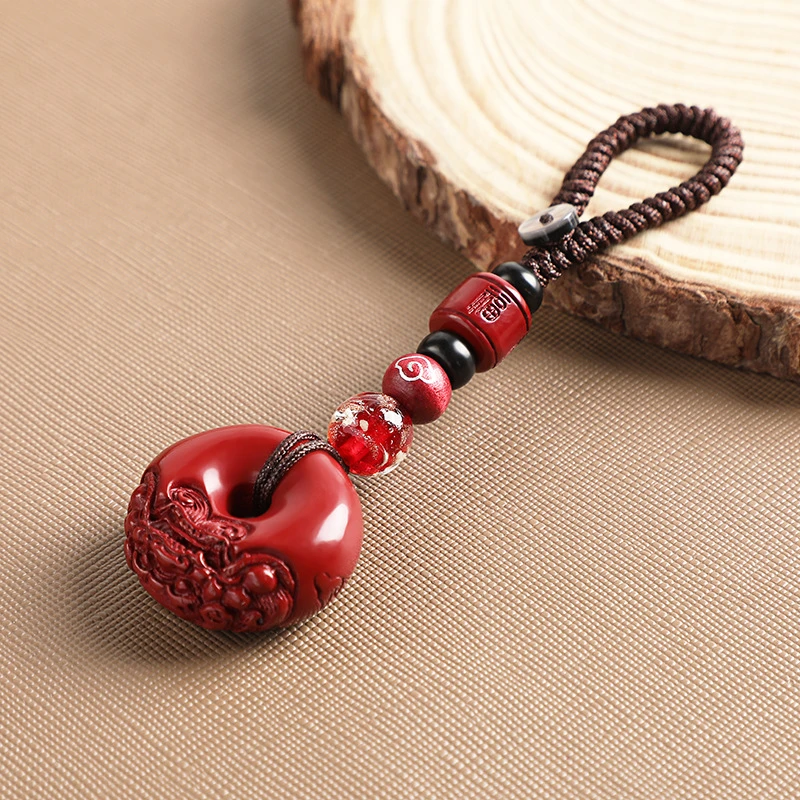 貔貅平安扣汽车钥匙挂件祥云纹车钥匙扣