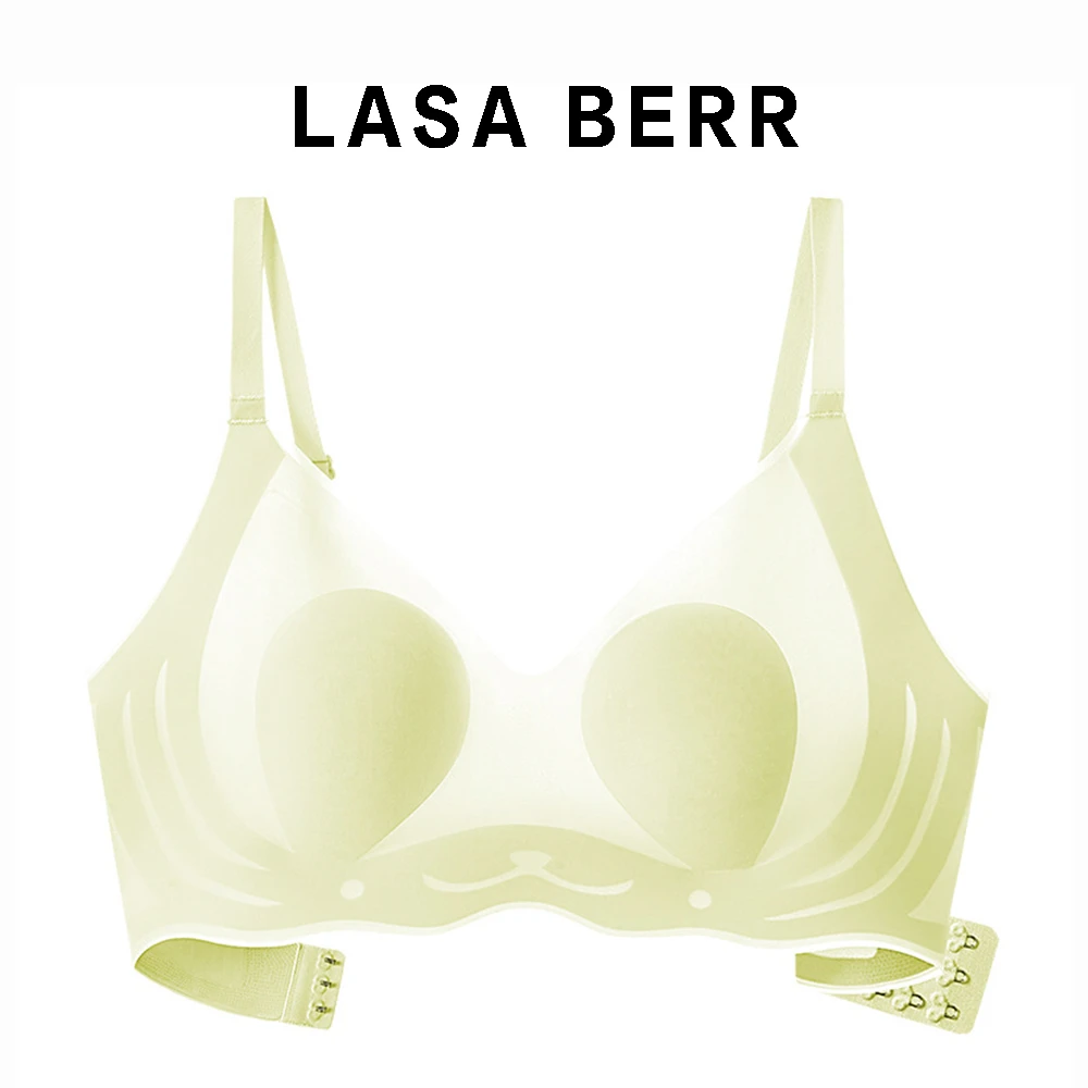 LASA BERR乳胶冰丝轻薄凉感舒适小胸无痕内衣女士胸罩兔耳朵文胸