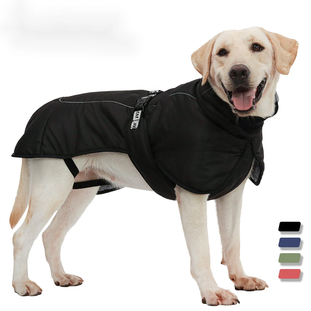 狗狗秋冬季保暖衣服防风中大型犬金毛拉布拉多防水户外保暖冲锋衣