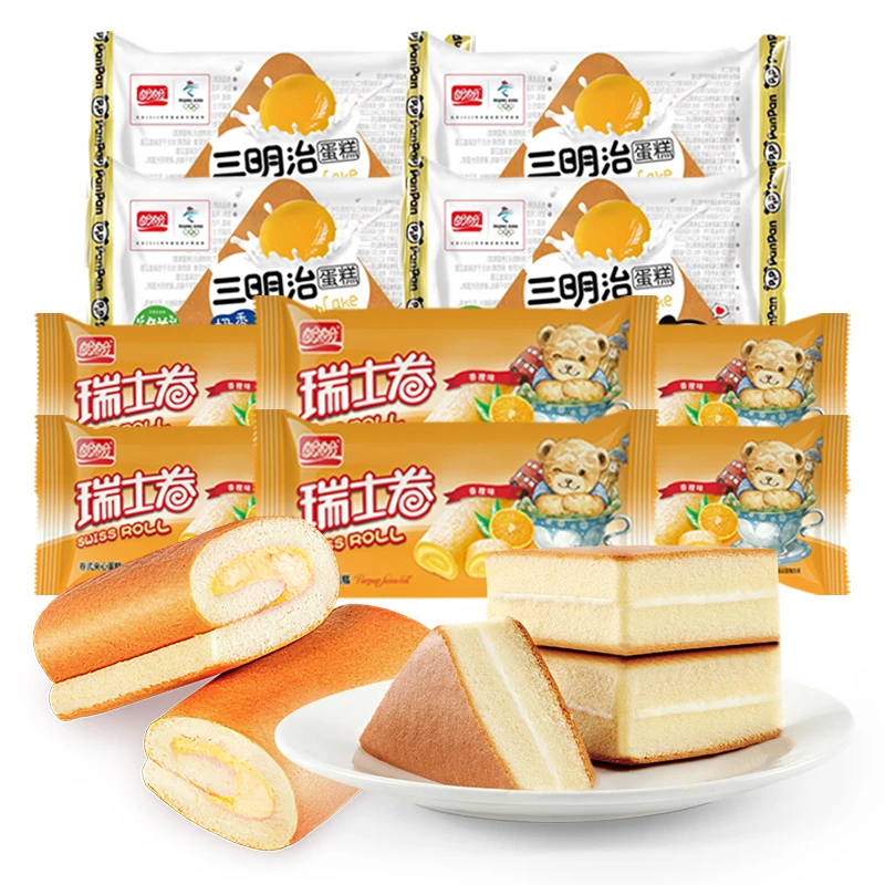 【团专属】盼盼三明治蛋糕瑞士卷单枚尝鲜装到手10枚新鲜香甜解馋