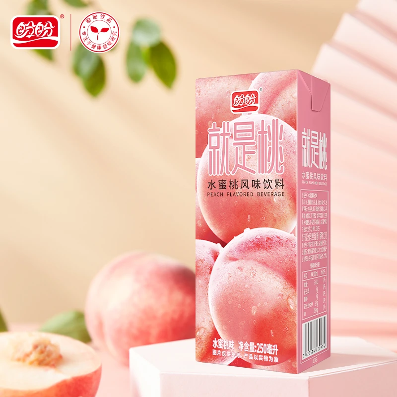 盼盼就是桃清凉型清爽优选饮料水蜜桃口味250ml*6常温营养新鲜