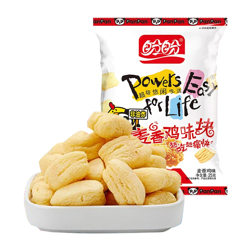 盼盼膨化麦香鸡味块25g*7好吃的零食休闲经典严选即食爱吃开袋