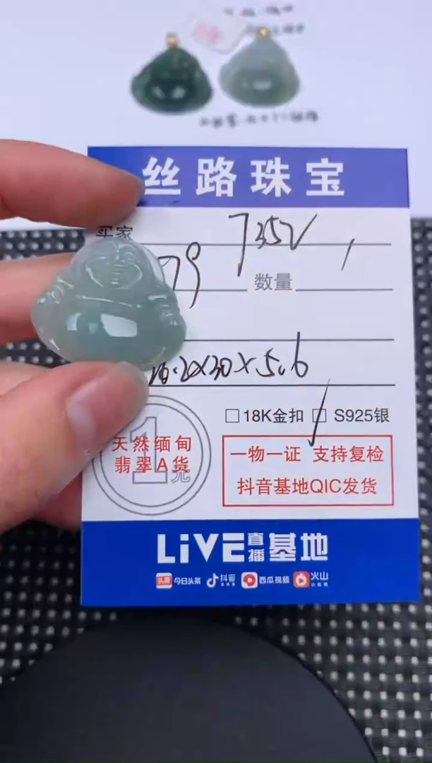 【闪购商品】翡翠颈饰未镶嵌挂件