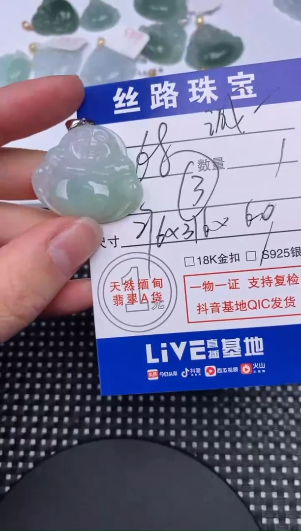 【闪购商品】翡翠颈饰未镶嵌挂件