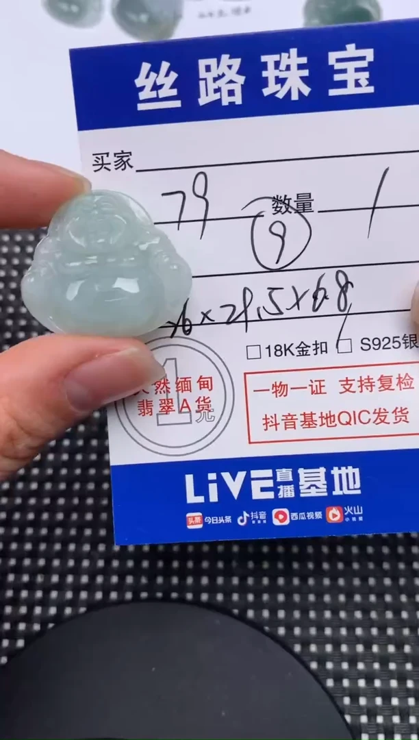 【闪购商品】翡翠颈饰未镶嵌挂件
