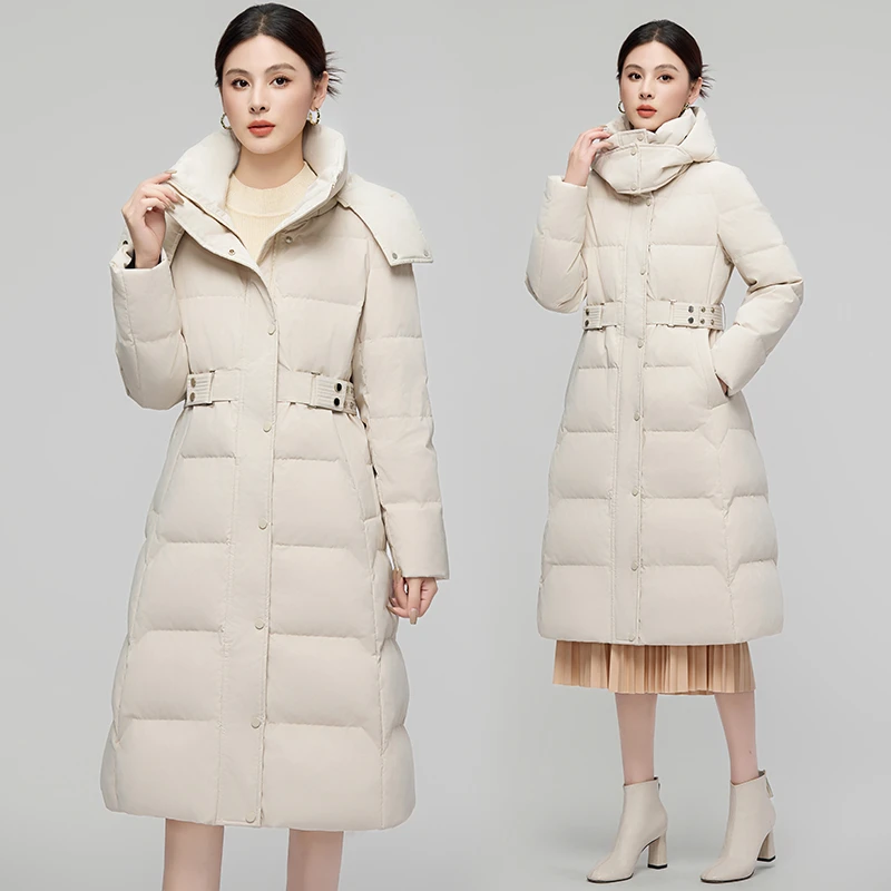 【现货+运费险】中戏棉服女新款冬季中长款加厚过膝小个子棉衣棉袄