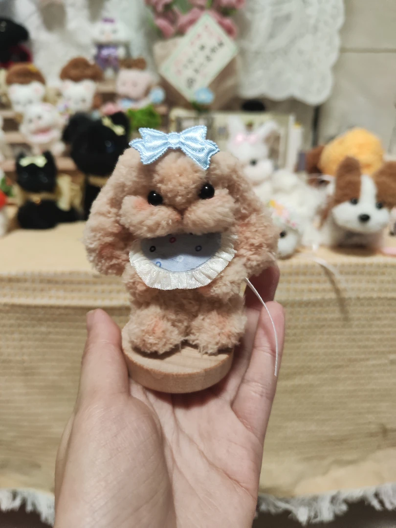 扭扭棒成品小动物围兜兔兔