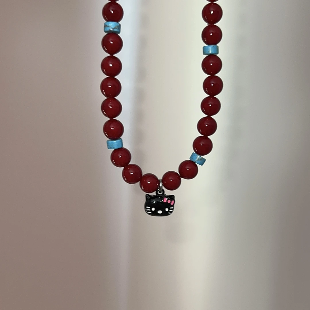 铜合金项链 1113kitty猫咪手工气质可爱小众