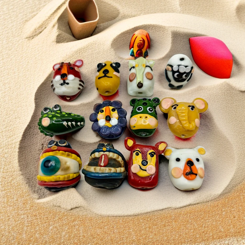 原创进口纯手工腓尼基琉璃时尚创意可爱个性DIY配珠配件吊坠ins